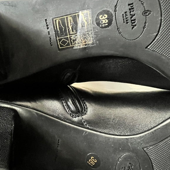 Prada Prada Calzatore Donna Black Boots 38.5 (8.5 US) - Picture 7 of 9
